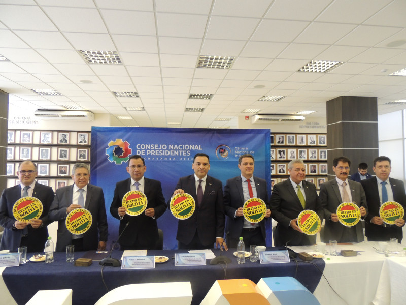 Declaración Consejo Nacional de Presidentes  y Gerentes de  Cámaras de Industrias de Bolivia