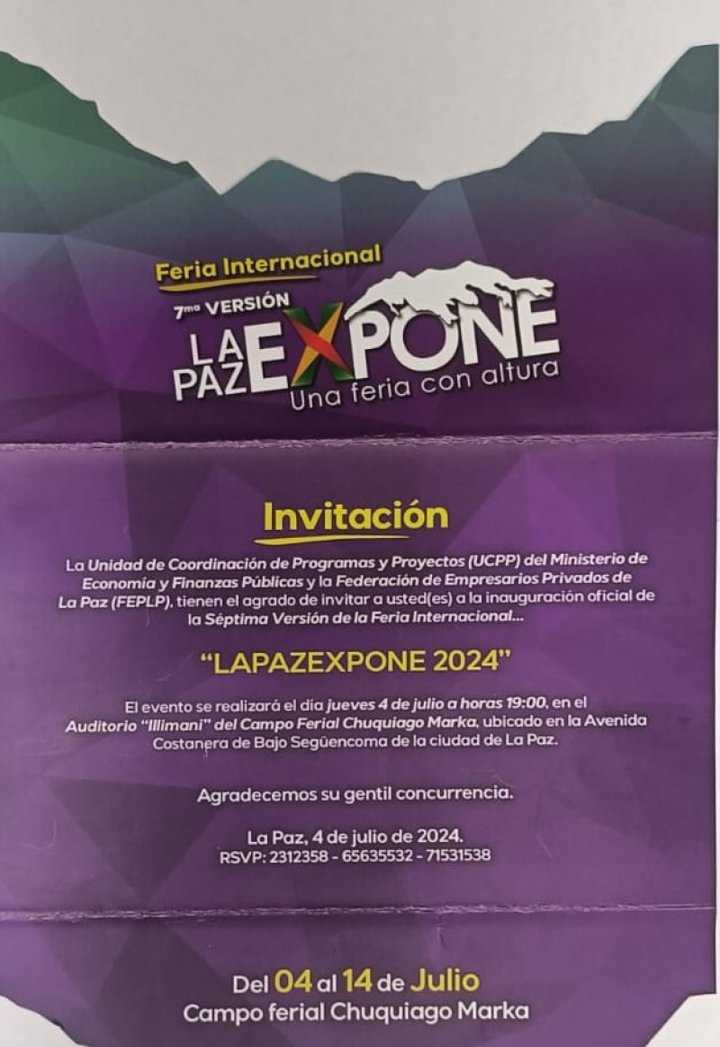FERIA INTERNACIONAL LA PAZ EXPONE 